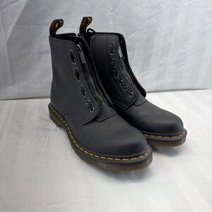 Dr. Martens Black Leather Zip-Up Boots